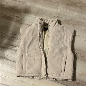 Say What? Cream Corduroy Vest
